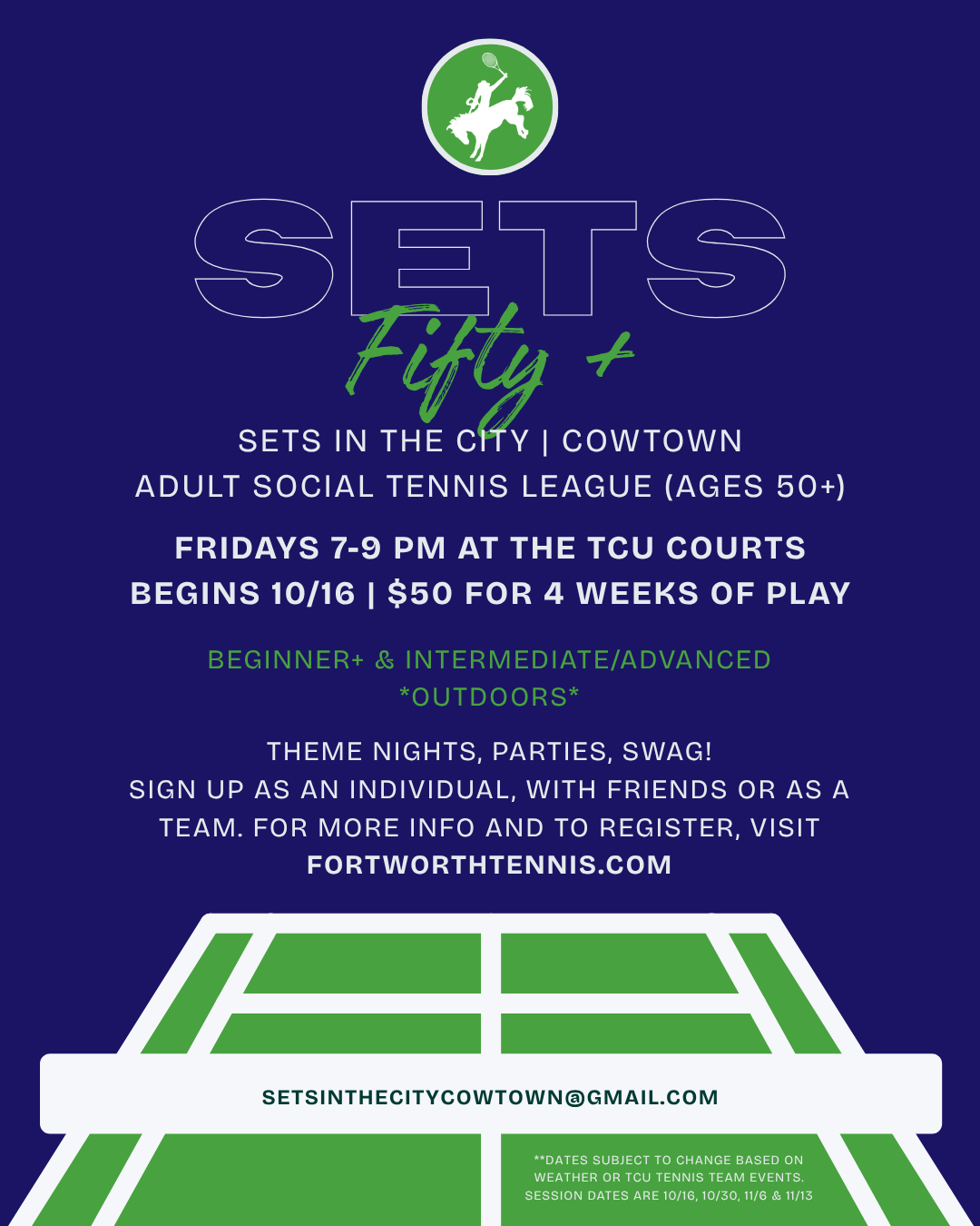 Sets in the City|Cowtown 50+ is open for registration!